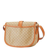 セリーヌ マカダム 斜め掛け ショルダーバッグ ベージュ ブラウン PVC レザー レディース CELINE 【中古】